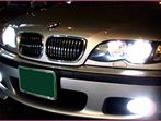 BMW E46 M3 with 6000K HIDs and Xenon Fogs to match