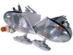 e46 3 series bmw clear corner lamps, and side marker lights